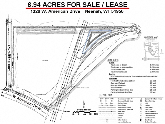 1320 W American Dr, Neenah, WI for sale - Site Plan - Image 2 of 7