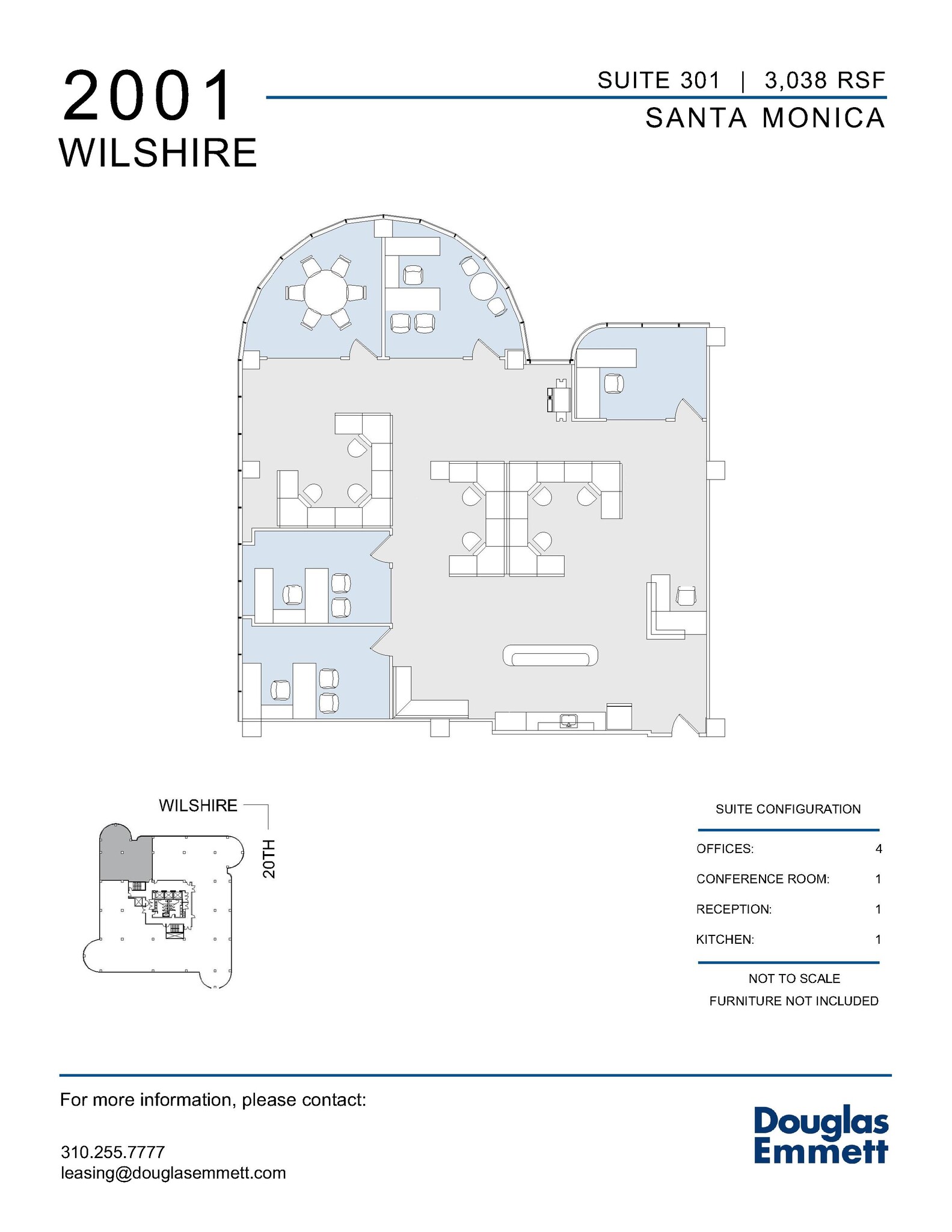 2001 Wilshire Blvd, Santa Monica, CA for lease Floor Plan- Image 1 of 1