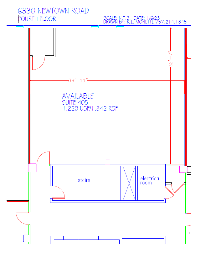 6330 Newtown Rd, Norfolk, VA for lease Typical Floor Plan- Image 1 of 1