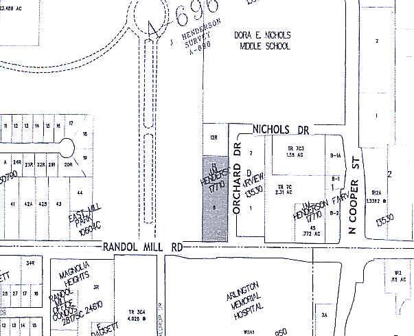 809 W Randol Mill Rd, Arlington, TX for sale Plat Map- Image 1 of 1