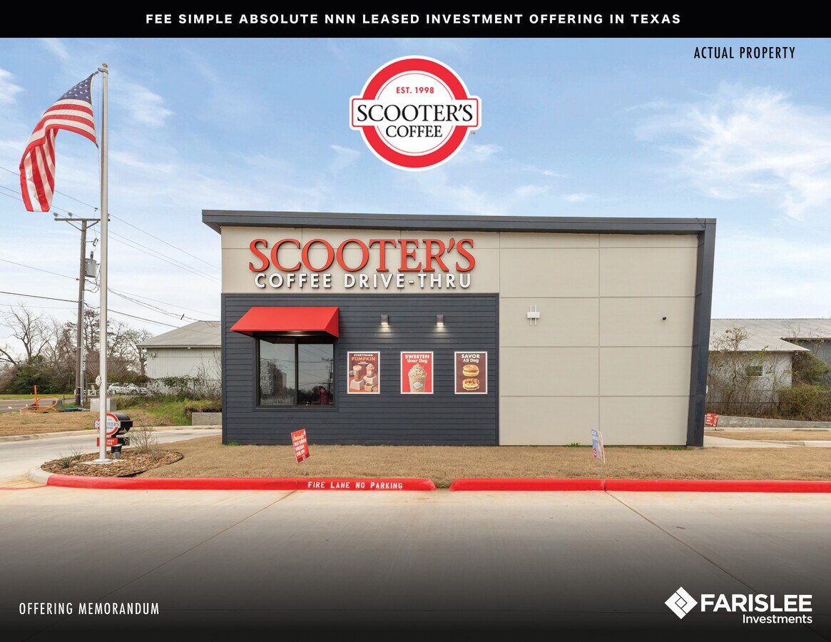 614 S May St, Madisonville, TX 77864 Scooter's Coffee 15Yr Abs NNN