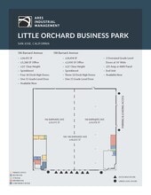 1712-1792 Little Orchard St, San Jose, CA for lease Floor Plan- Image 2 of 3