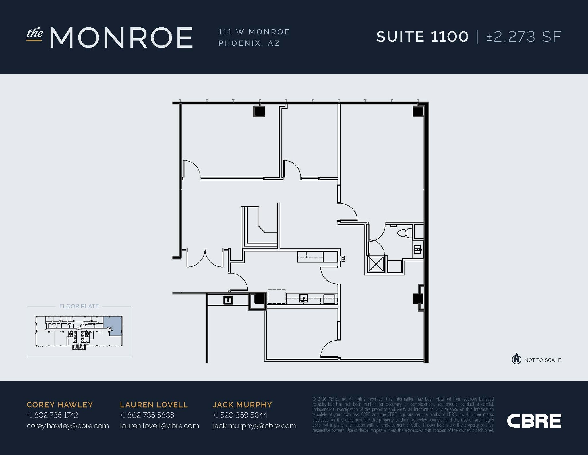 111 W Monroe St, Phoenix, AZ for lease Interior Photo- Image 1 of 1