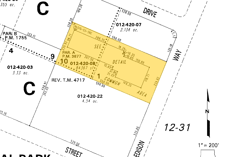 335 Edison Way, Reno, NV for lease - Plat Map - Image 2 of 5