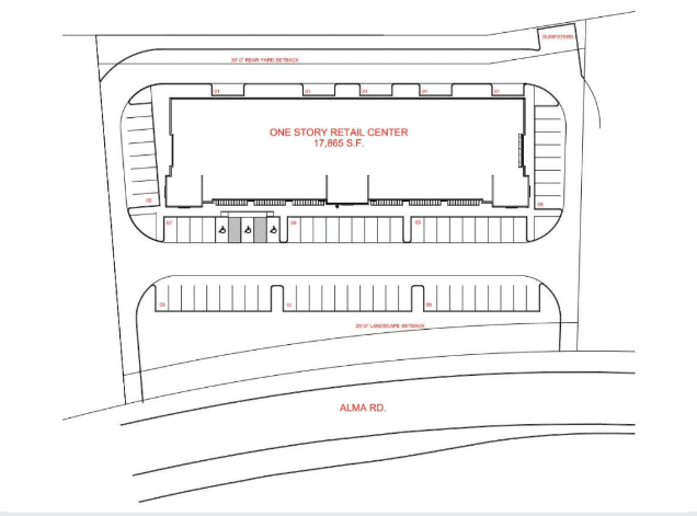 Alma & Collin, McKinney, TX for lease - Site Plan - Image 2 of 8