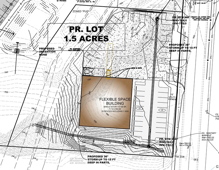 Advanced Dr, Springboro, OH for lease - Site Plan - Image 2 of 2