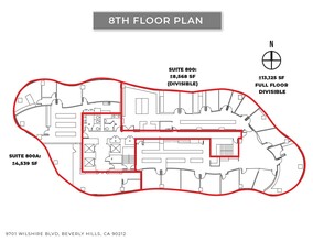 9701 Wilshire Blvd, Beverly Hills, CA for lease Floor Plan- Image 2 of 8