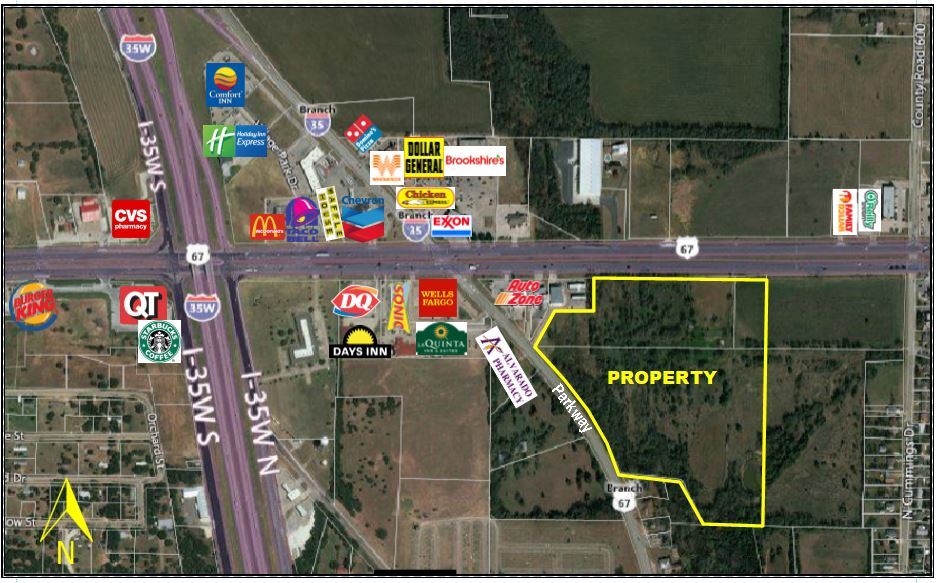 701 W Highway 67, Alvarado, TX for sale Aerial- Image 1 of 1