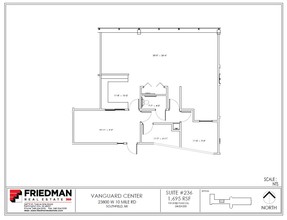 23800 W 10 Mile Rd, Southfield, MI for lease Floor Plan- Image 1 of 2