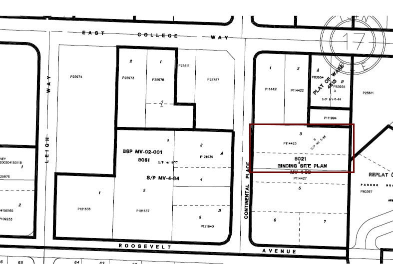 1600 Continental Pl, Mount Vernon, WA for lease - Plat Map - Image 3 of 3