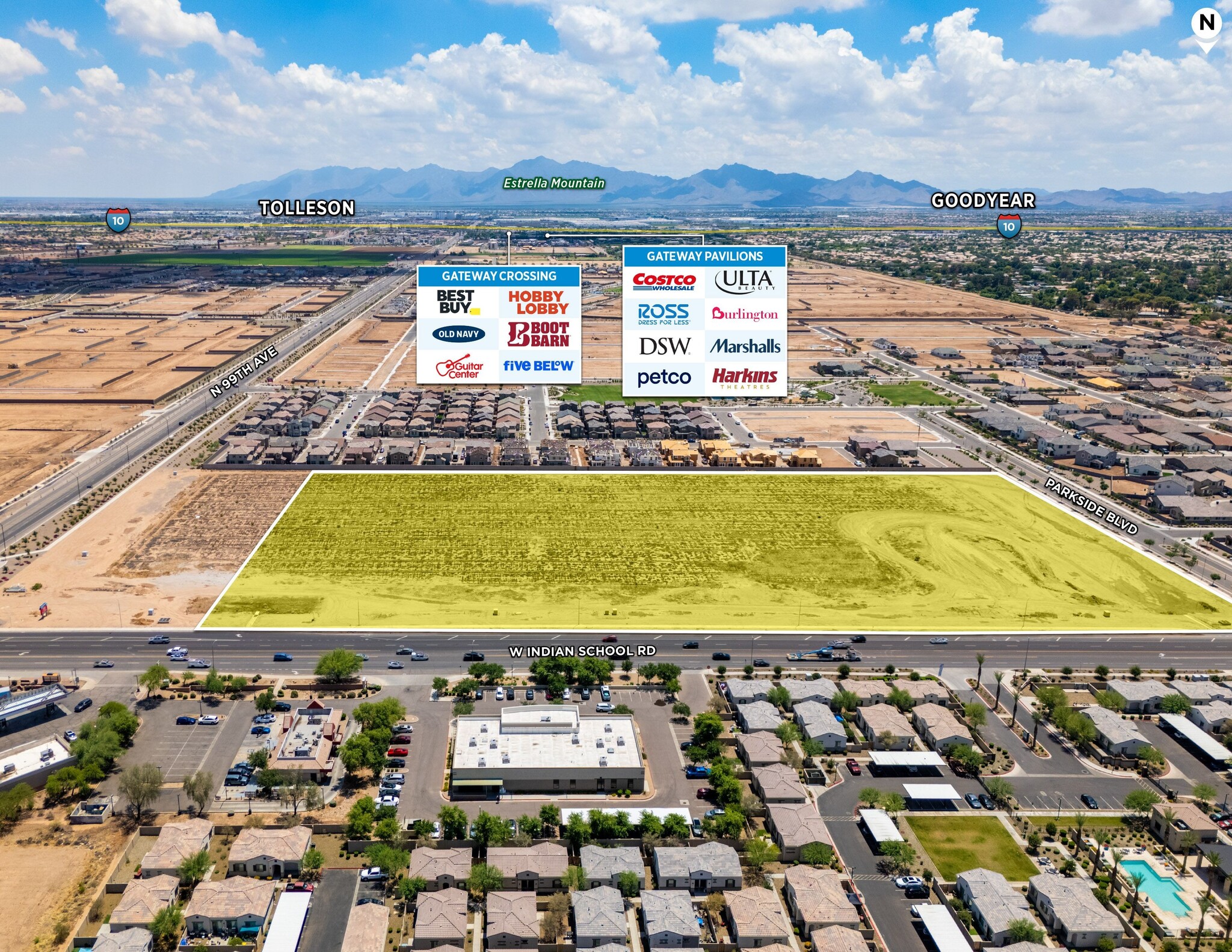 SWC W Indian School Rd & N 99th Ave, Avondale, AZ for sale Primary Photo- Image 1 of 3