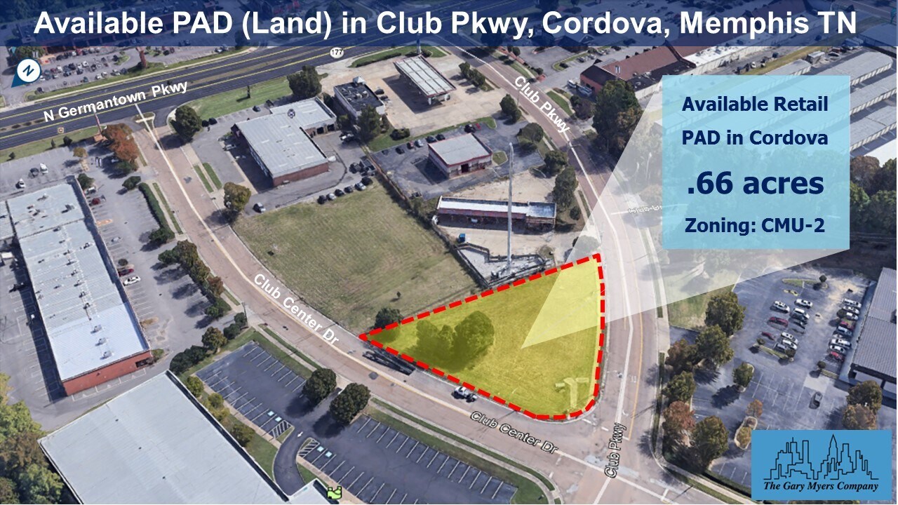 Club Pky, Cordova, TN for sale Aerial- Image 1 of 1