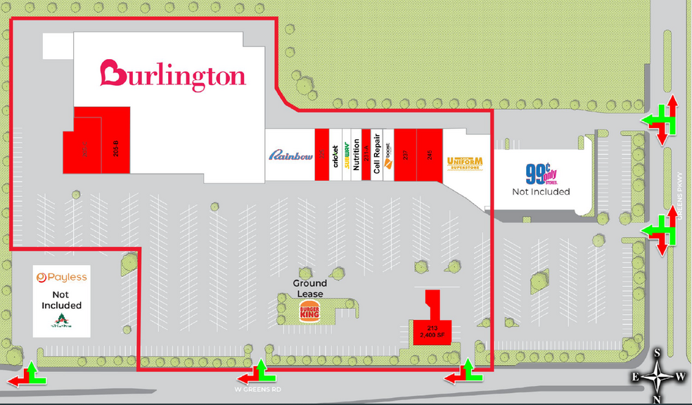 205-249 W Greens Rd, Houston, TX for lease - Site Plan - Image 2 of 6