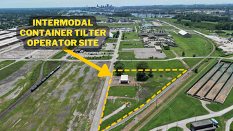 Intermodal Container Tilter Operator Site - Warehouse