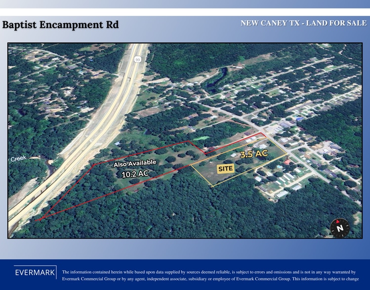 21394 Baptist Encampment Rd, New Caney, TX for sale - Aerial - Image 3 of 7