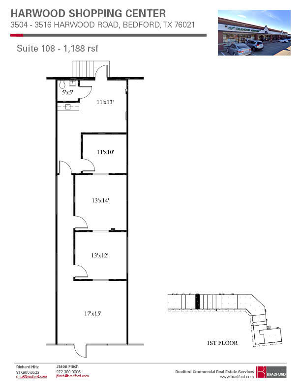 3504-3508 Harwood Rd, Bedford, TX for lease Floor Plan- Image 1 of 1