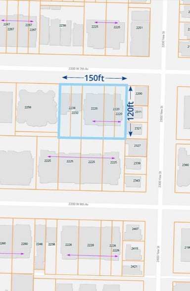 2220-2238 7th Av W, Vancouver, BC for sale - Site Plan - Image 2 of 2