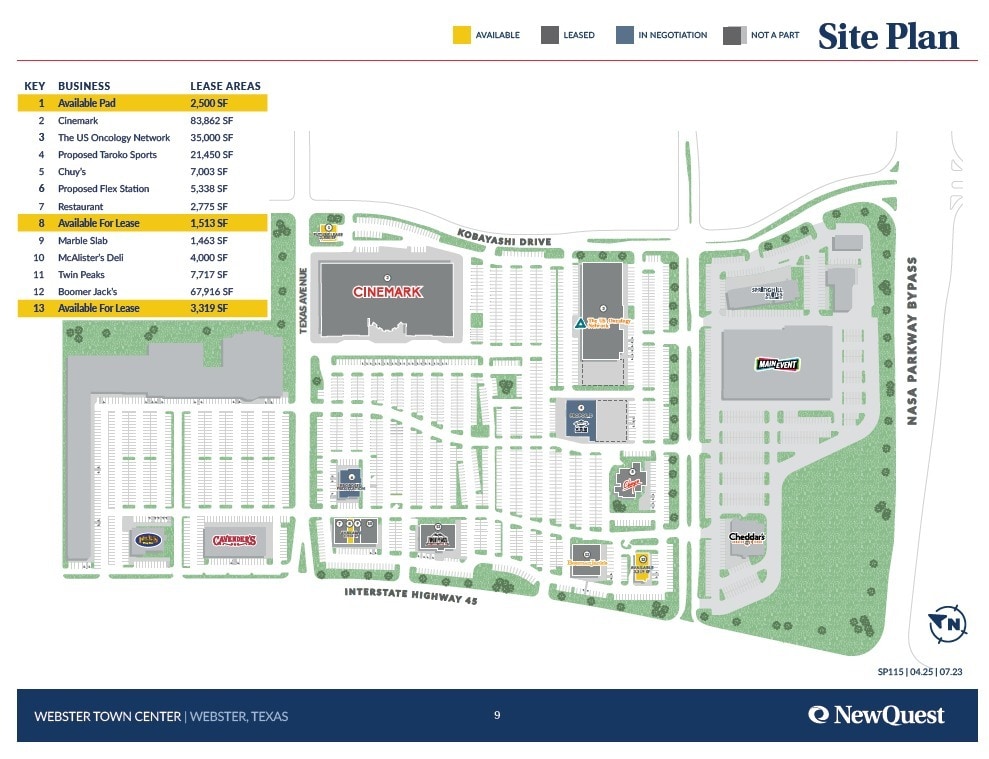 20909-20915 Gulf Fwy, Webster, TX for lease Site Plan- Image 1 of 1