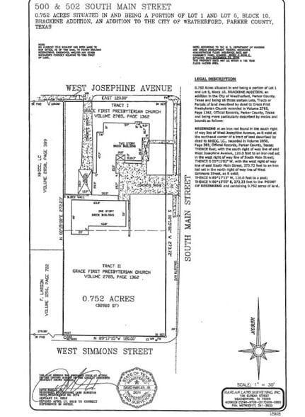 500-502 S Main St, Weatherford, TX for sale - Plat Map - Image 3 of 3