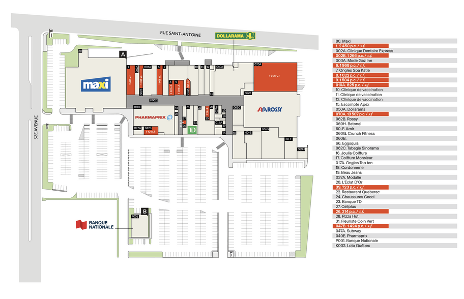 2760-3510 St Remembrance, Montréal, QC for lease - Site Plan - Image 2 of 2