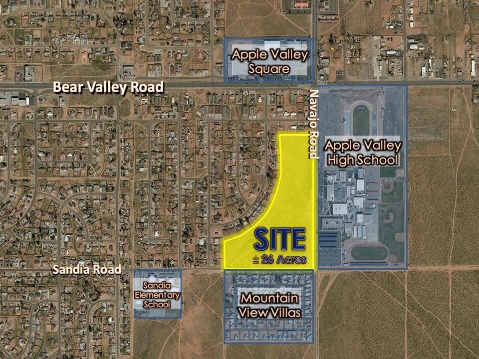 Sandia & Navajo Rd, Apple Valley, CA for sale Primary Photo- Image 1 of 1