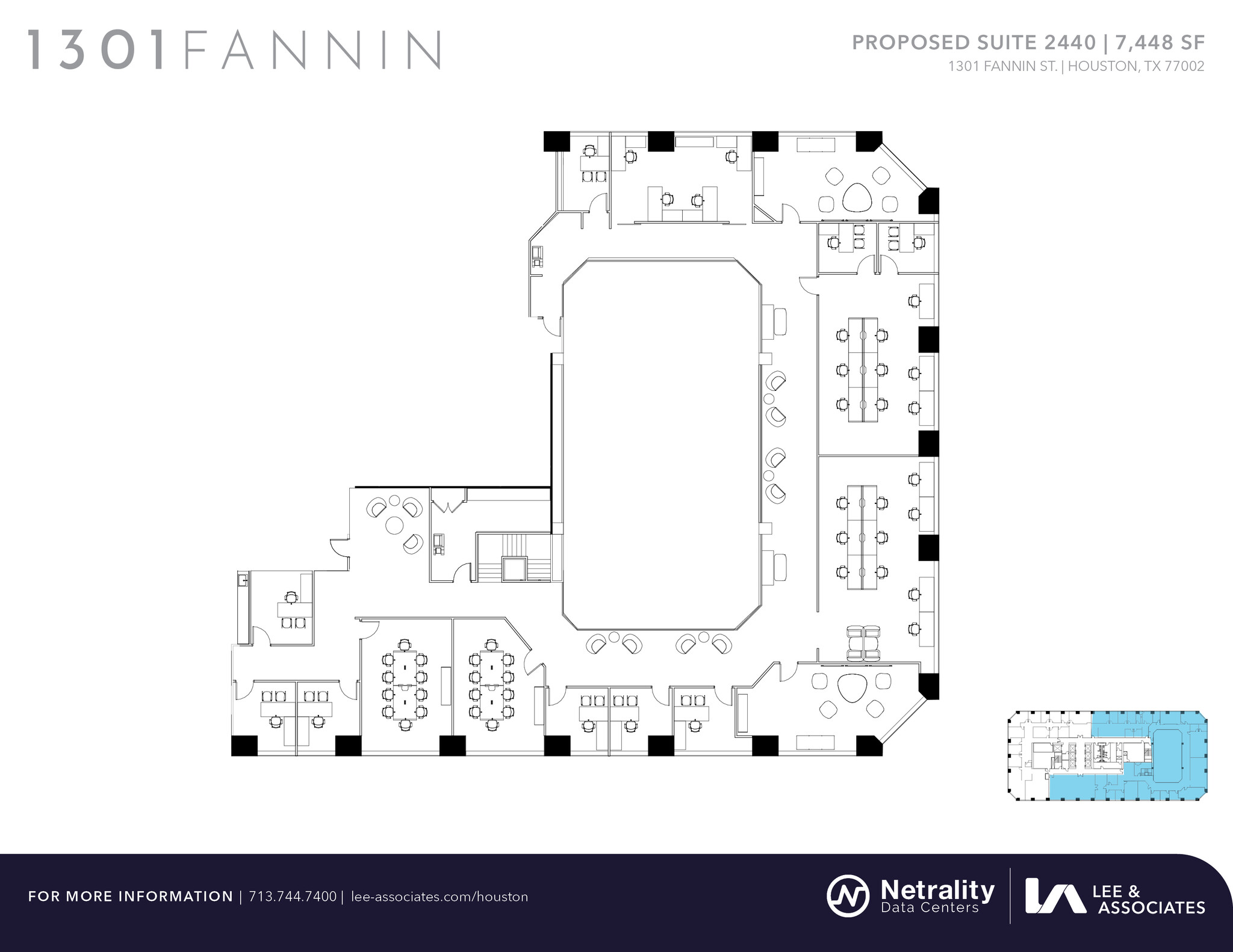 1301 Fannin St, Houston, TX for lease Floor Plan- Image 1 of 1