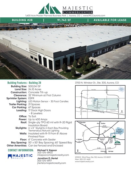 3700 N Windsor Dr, Aurora, CO for lease - Site Plan - Image 1 of 6