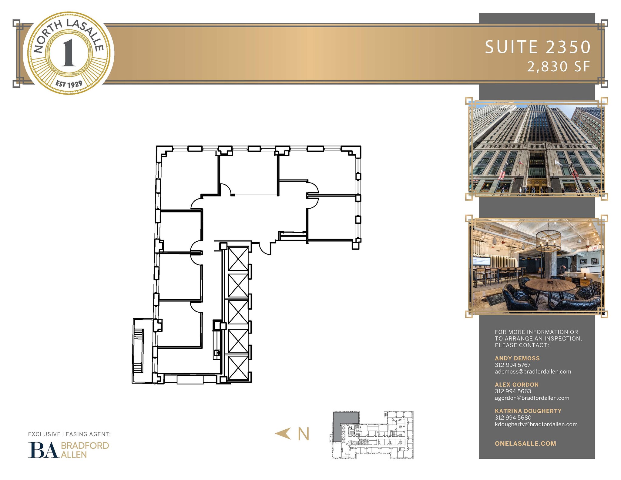 1 N La Salle St, Chicago, IL for lease Floor Plan- Image 1 of 3