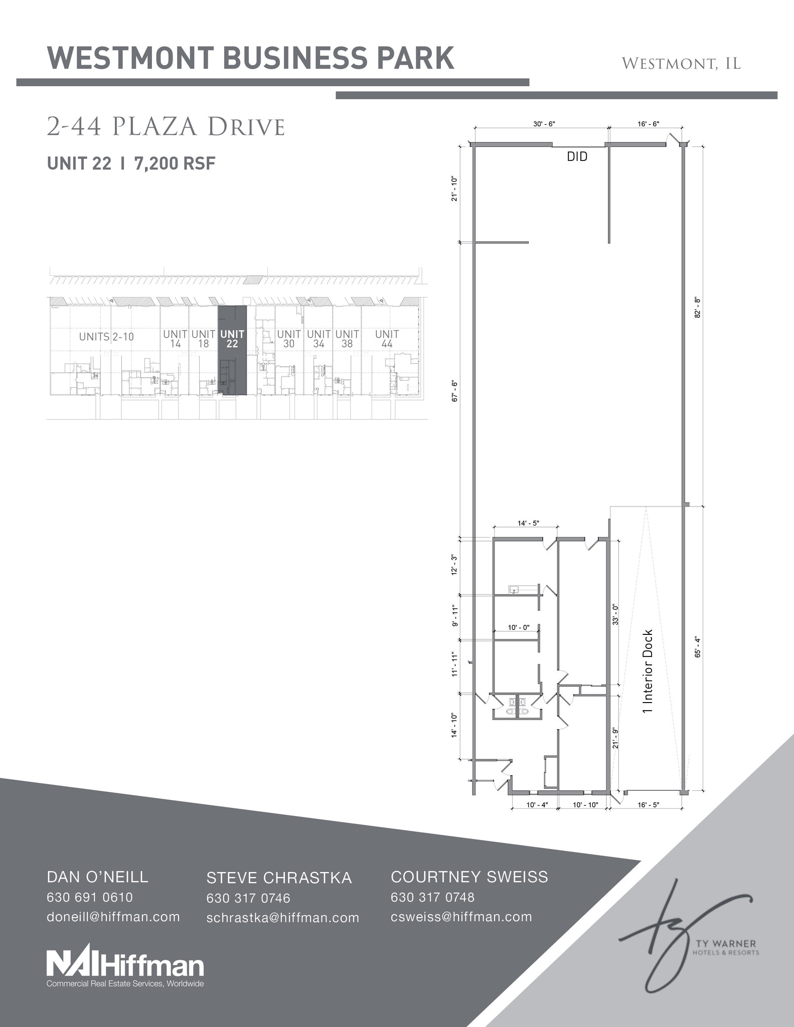 2-44 Plaza Dr, Westmont, IL for lease Floor Plan- Image 1 of 1