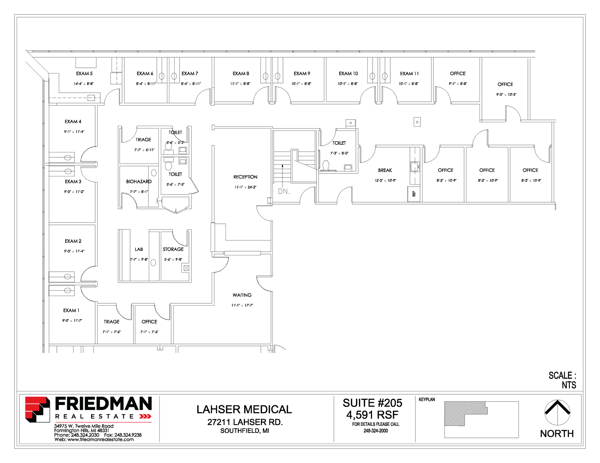 27177 Lahser Rd, Southfield, MI for lease Floor Plan- Image 1 of 1