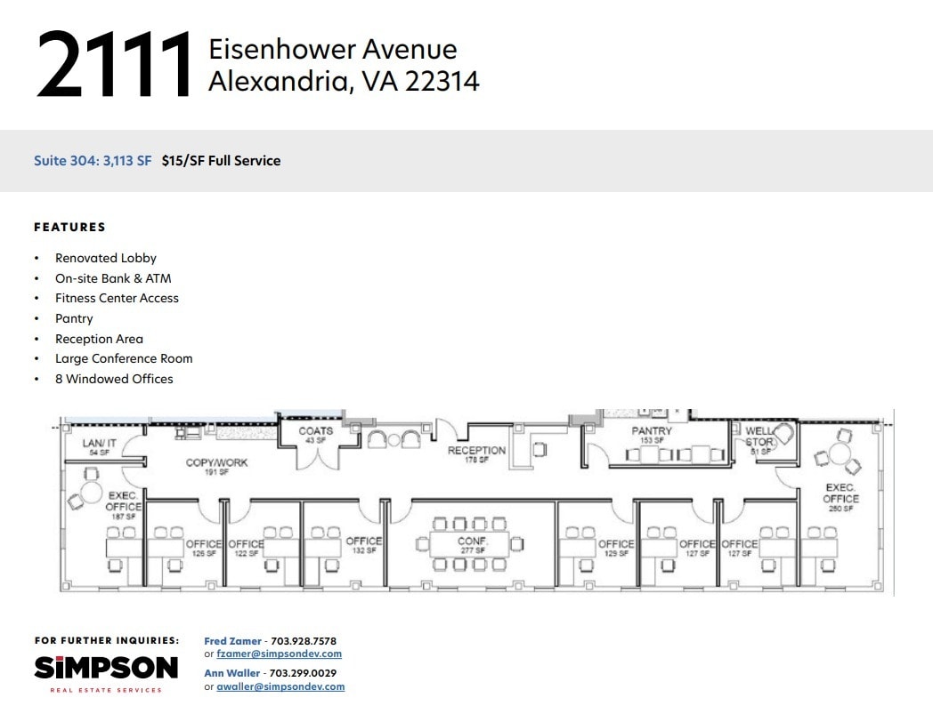 2111 Eisenhower Ave, Alexandria, VA for lease Floor Plan- Image 1 of 1