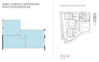 33161 Camino Capistrano, San Juan Capistrano, CA for lease Floor Plan- Image 1 of 1