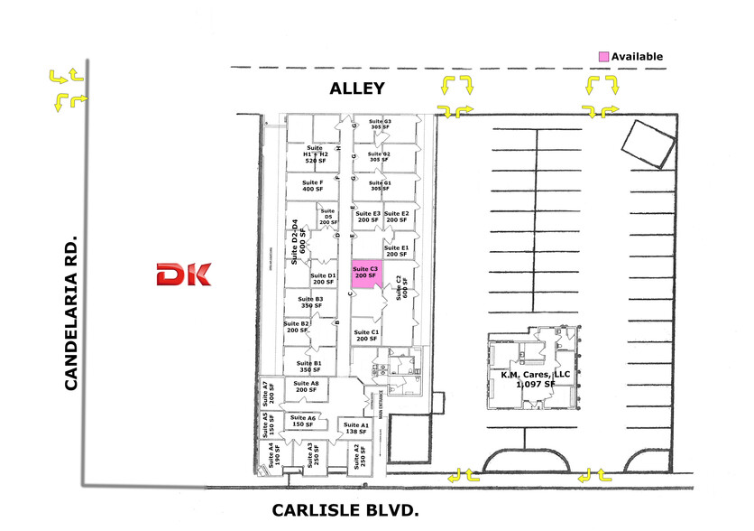 2920 Carlisle Blvd NE, Albuquerque, NM for lease - Site Plan - Image 2 of 7