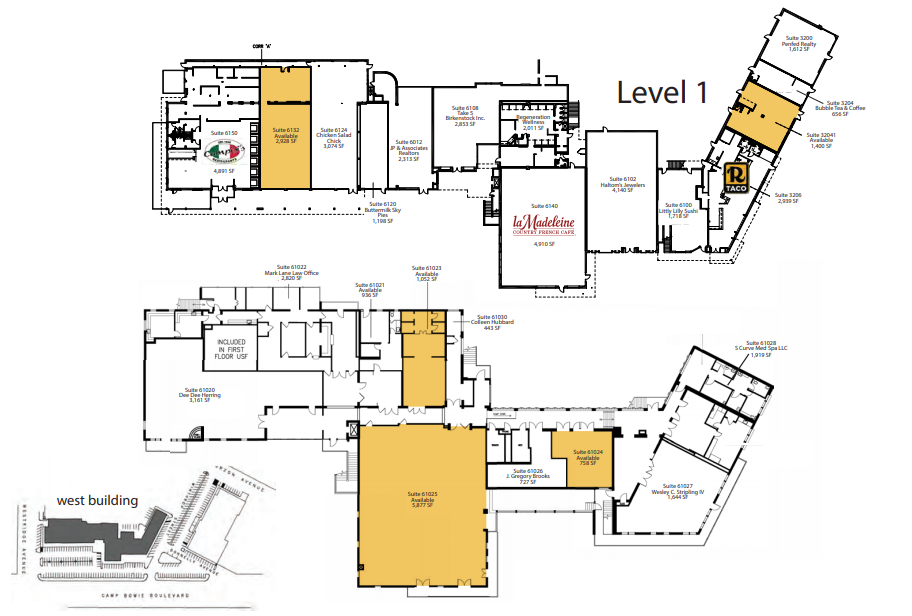 6100 Camp Bowie Blvd, Fort Worth, TX for lease Site Plan- Image 1 of 2