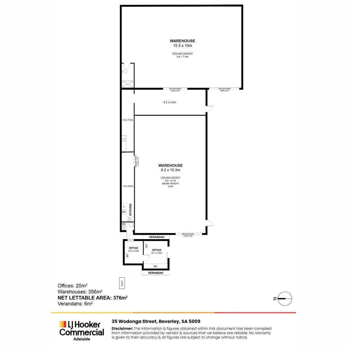 35 Wodonga St, BEVERLEY for lease Floor Plan- Image 1 of 12