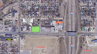 3205 SW 29th St, Oklahoma City, OK - aerial  map view