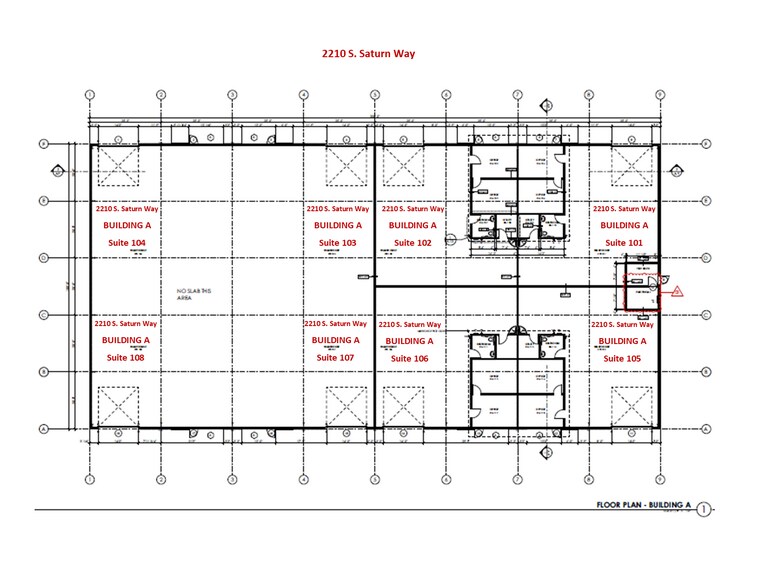 2210 S Saturn Way, Boise, ID for lease - Floor Plan - Image 2 of 2