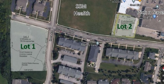 Reena Ave and Commonwealth, Fort Atkinson, WI for sale - Aerial - Image 1 of 3