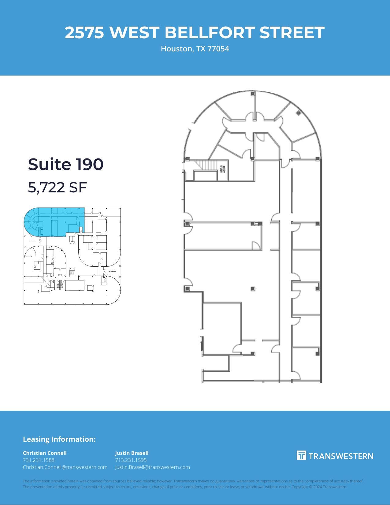 2575 W Bellfort St, Houston, TX for lease Floor Plan- Image 1 of 1
