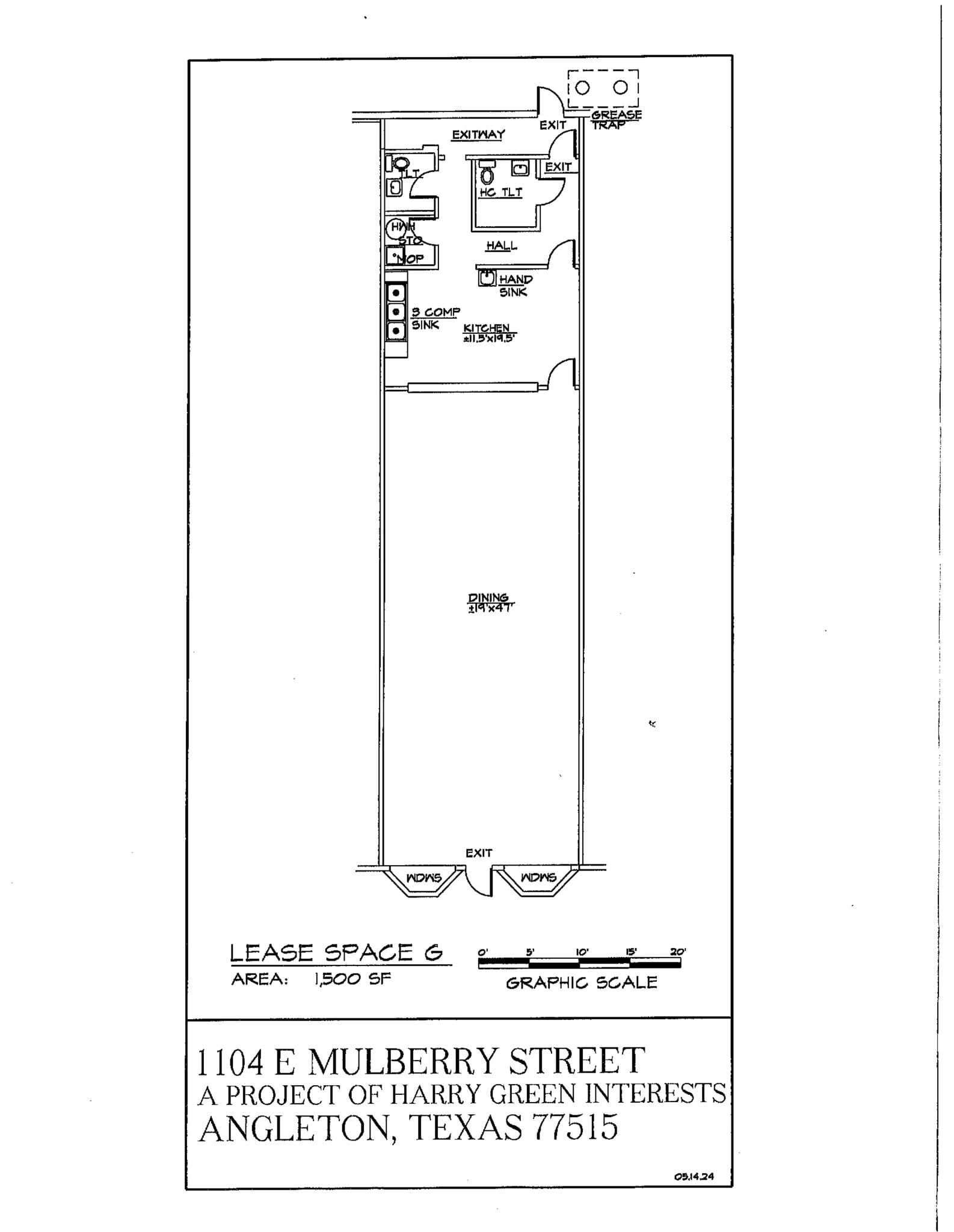 1100-1116 E Mulberry St, Angleton, TX for lease Site Plan- Image 1 of 1
