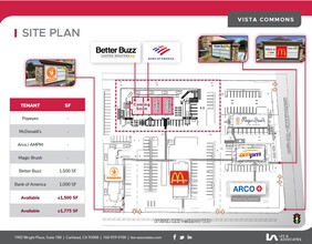 1465 E Vista Way, Vista, CA for lease Site Plan- Image 1 of 1