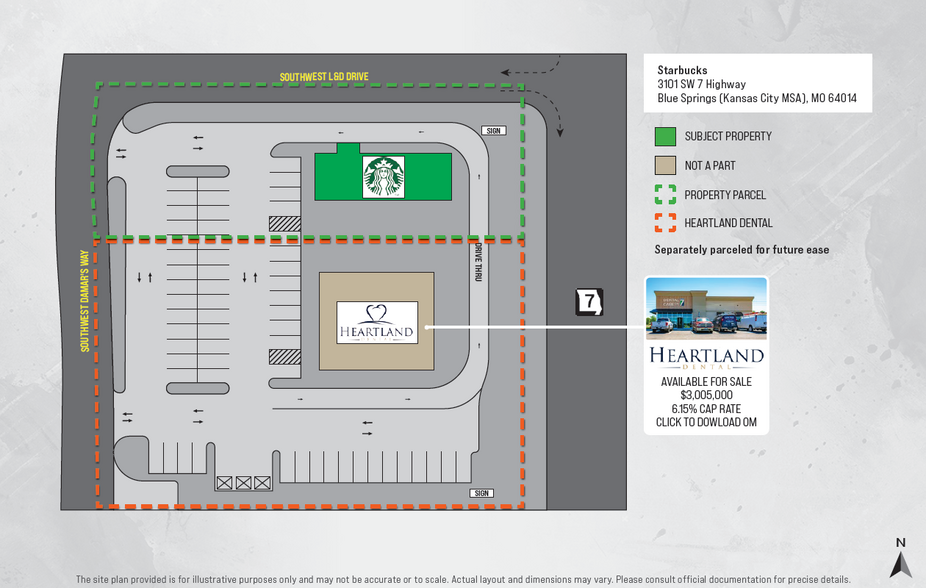 3101 S 7 Hwy, Blue Springs, MO for sale - Site Plan - Image 2 of 3