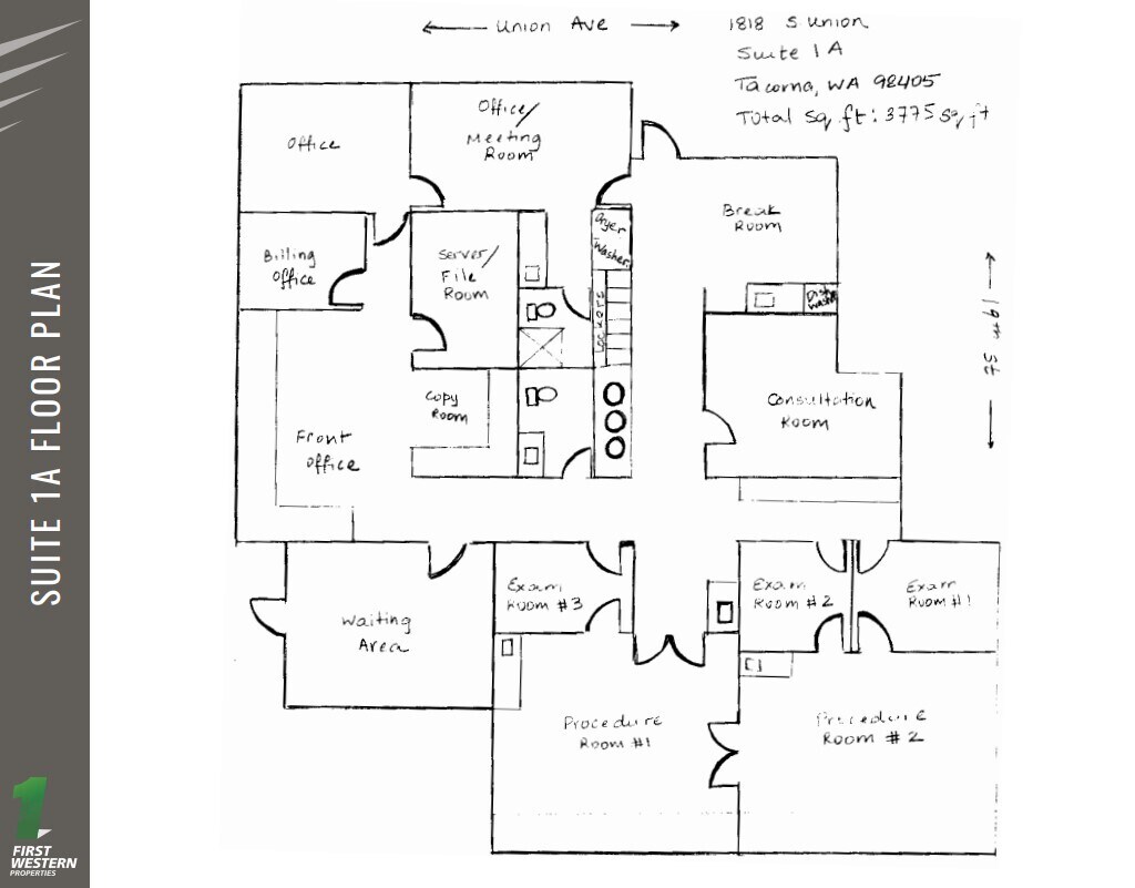 1818 S Union Ave, Tacoma, WA for lease Floor Plan- Image 1 of 1