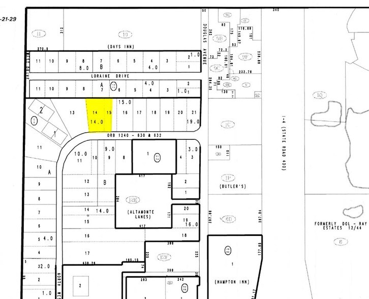 238 N Westmonte Dr, Altamonte Springs, FL for sale - Plat Map - Image 1 of 1