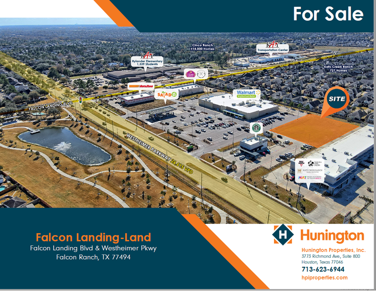 Falcon Landing Boulevard & Westheimer Pkwy, Katy, TX for sale - Building Photo - Image 1 of 1