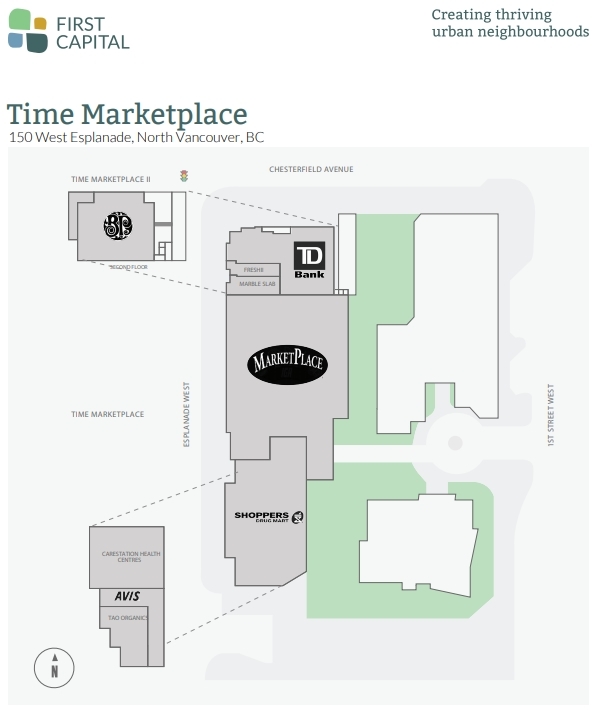 150-180 Esplanade W, North Vancouver, BC for lease Site Plan- Image 1 of 3