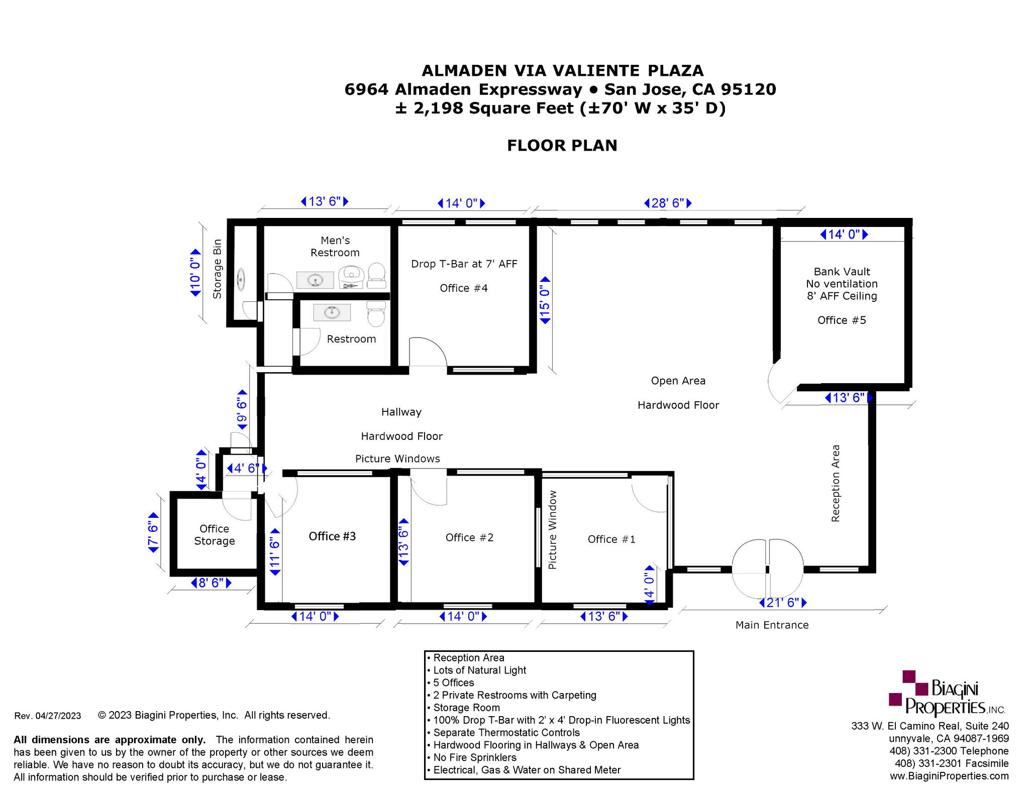 6902-6964 Almaden Expy, San Jose, CA for lease Floor Plan- Image 1 of 1