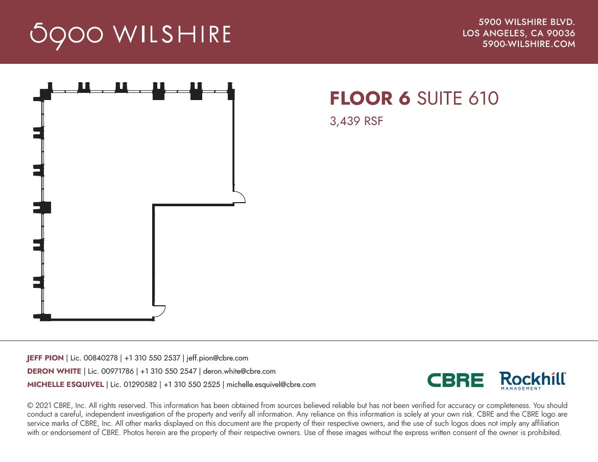 5900 Wilshire Blvd, Los Angeles, CA for lease Floor Plan- Image 1 of 1