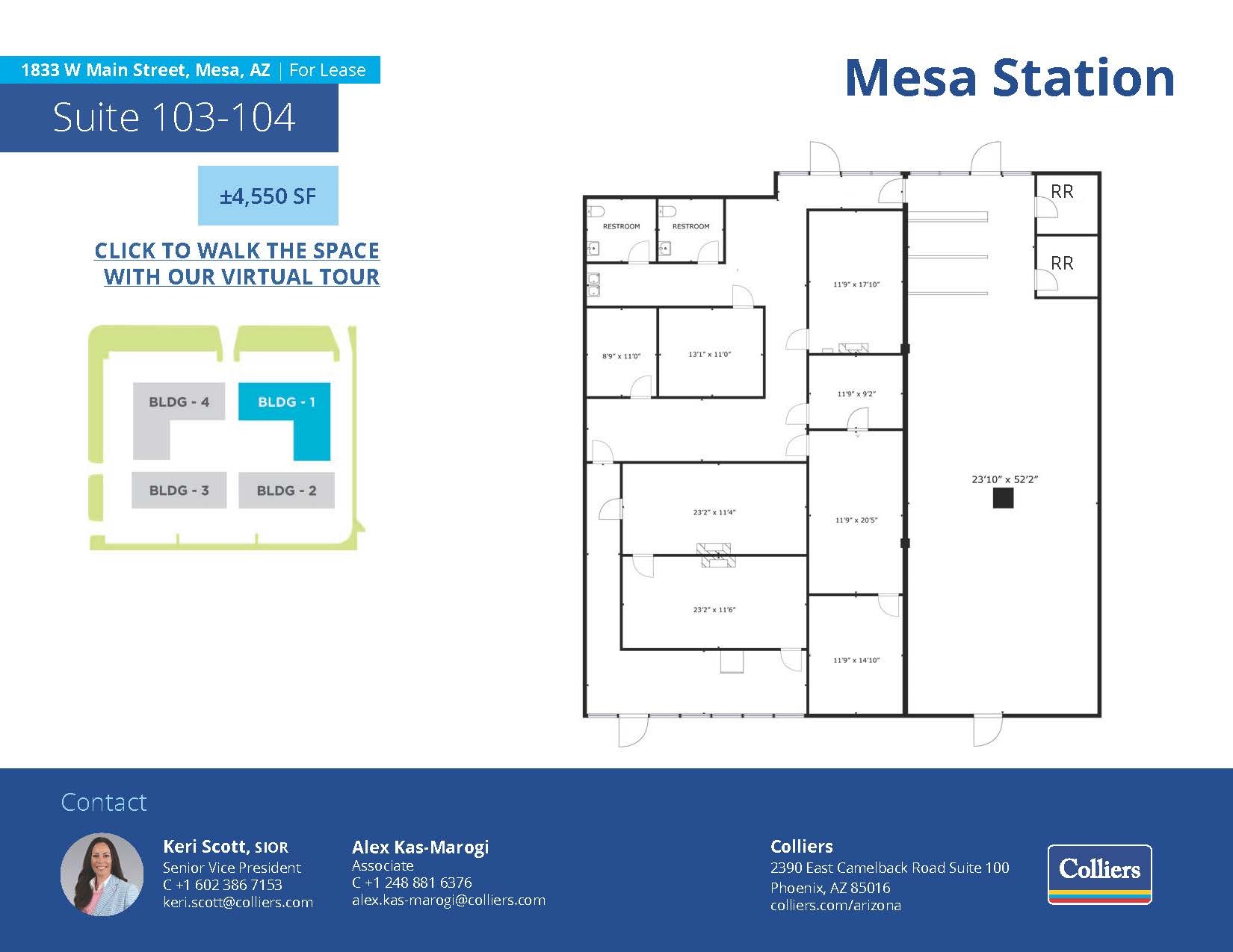 1833 W Main St, Mesa, AZ for lease Floor Plan- Image 1 of 1