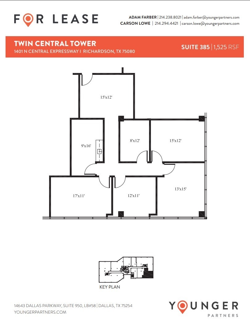 1401 N Central Expy, Richardson, TX for lease Floor Plan- Image 1 of 1